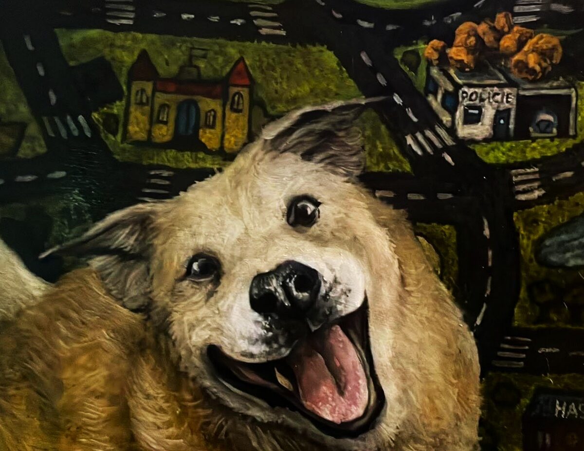 GOOD BOY - oil on sololite board, 420 x 297 mm, 2026, 3500 Kč