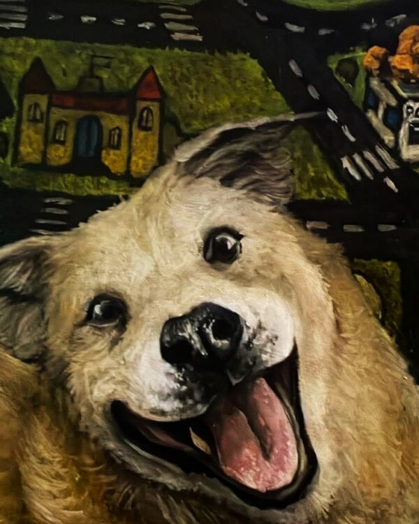 GOOD BOY - oil on sololite board, 420 x 297 mm, 2026, 3500 Kč