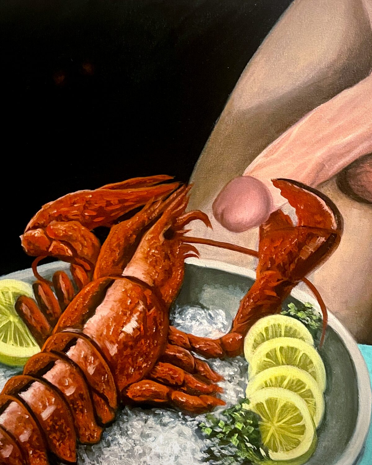 JORDAN PETERSON WET DREAM - olej na sololitu, 400 x 300 mm, 2026, 4500 Kč